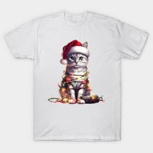 Christmas Manx Cat T-Shirt